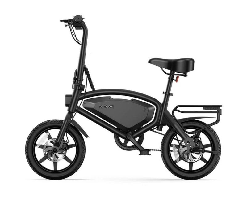 JETSON AXLE X ADULT 12” STEP OVER ELECTRIC FOLDING BIKE - BLACK - Like New