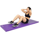 ProsourceFit Tri-Fold Folding Thick Exercise Mat 6x2' with Handles - Purple - Brand New