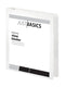 JUST BASICS BASIC ROUND-RING VIEW BINDER - 1" RINGS - WHITE - Like New