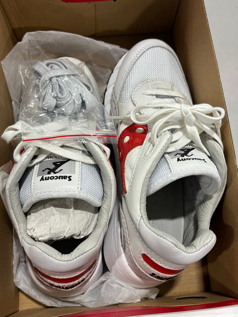 SAUCONY ORIGINALS SHADOW 6000 PREMIUM - SIZE: MEN 5 (AU/UK M4) - WHITE/RED - Brand New