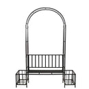 Better Garden Steel Garden Arch with Seat and Plant Basket 7'6"x3'7" - NEW - Brand New