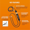 GEARWRENCH HIGH-DEFINITION FLEXIBLE INSPECTION BORESCOPE - BLACK/ORANGE - Like New