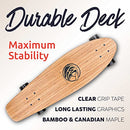 Versatile 28" Bamboo Longboard Drop Deck Skateboard B01FGKN35W - Missle Small - Brand New