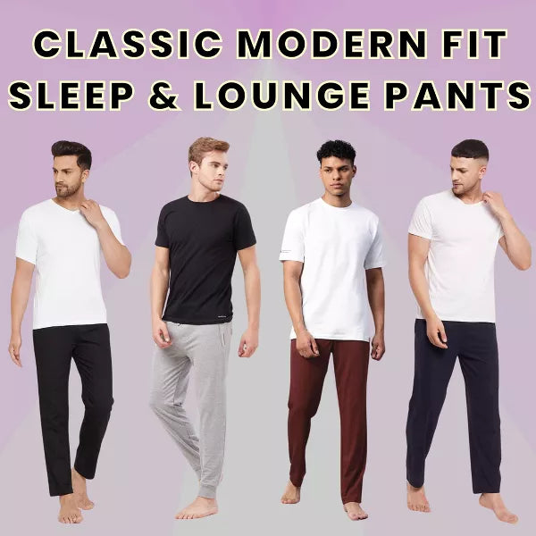 BLUE ICE MEN'S MODERN FIT CLASSIC LOUNGE PANTS - SIZE: MEN 2XL - BURGUNDY - Brand New