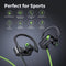 Joywise Bluetooth Headphones, Earbuds IPX7 Waterproof, BT5.3, 16Hrs, U18 - Green Like New