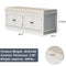 349A005291-KD MODCART STORAGE BENCH W/4 DOORS AND ADJUSTABLE SHELVES - WHITE - Like New