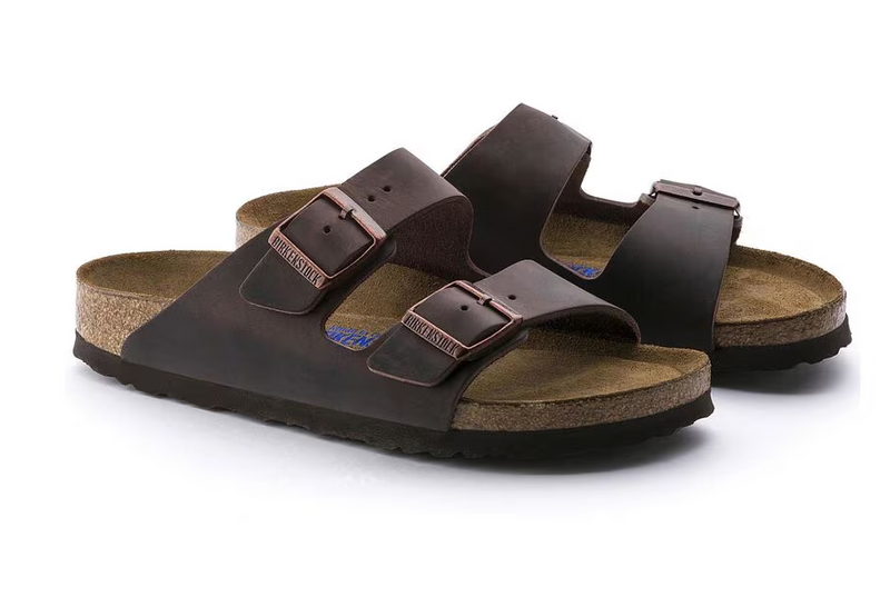 BIRKENSTOCK ARIZONA SOFT FOOTBEDOILED LEATHER - HABANA - SIZE: MEN 10 - Like New