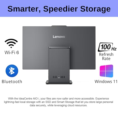 LENOVO IDEACENTRE AIO 27" FHD RYZEN 5 7535HS 1TB 32GB DDR5 F0HQ004JUS - GRAY - Like New