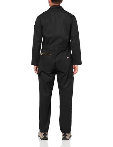 DICKIES MENS DELUXE BLENDED LONG SLEEVE COVERALLS - MEDIUM BIG TALL - BLACK - Brand New