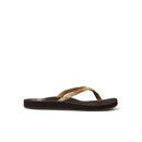 RF001660BPE REEF WOMEN'S GINGER BEACH FLIP FLOPS BROWN/PEACH SIZE 11 - Like New