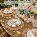 13.8'' Round Woven Placemats Set of 12 Boho Rattan Chargers - X004AVIO27 - Brand New