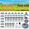 MIXC 230FT DRIP IRRIGATION SYSTEM KIT QUICK-CONNECT REPEATABLE ASSEMBLY - GRAY - Like New