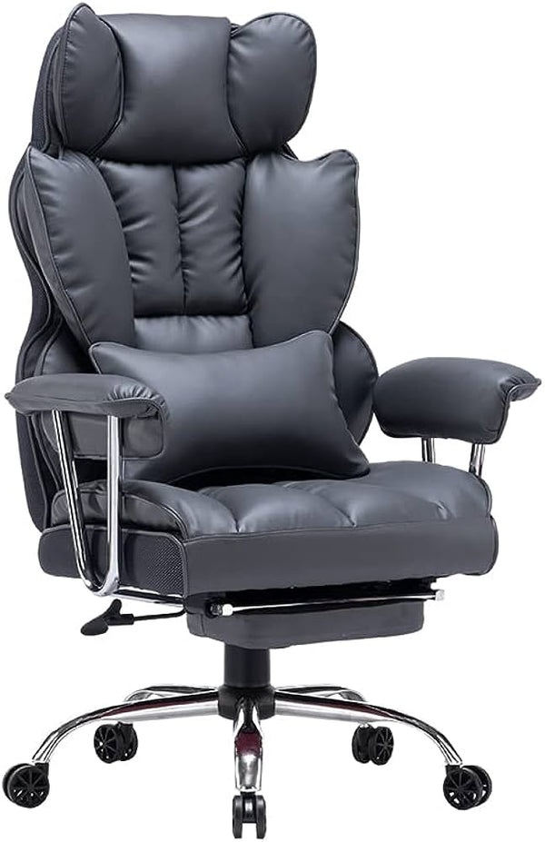 Efomao Ergonomic Office Chair, Big and Tall High Back Office Chair - Dark Grey - Like New