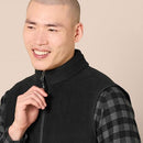 AMAZON ESSENTIALS MEN'S FULL ZIPPED POLAR FLEECE INSULATED VEST - BLACK - SIZE:L - Brand New
