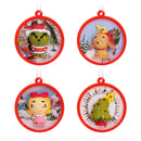 HALLMARK DR. SEUSS'S HOW THE GRINCH STOLE CHRISTMAS! SCENES ORNAMENTS, SET OF 4 - Like New