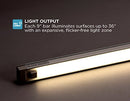 BLACK+DECKER LEDUC9-1C LED Under Cabinet Light Bar Cool White 4000K, White - Like New