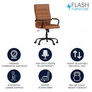 Flash Furniture Whitney High-Back Swivel LeatherSoft Desk Chair - Like New