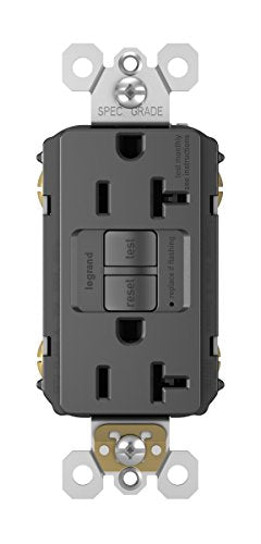 Radiant Spec Grade 15/20A Tamper Res Self Test GFCI 2097BKCCD12 - Brown - Like New