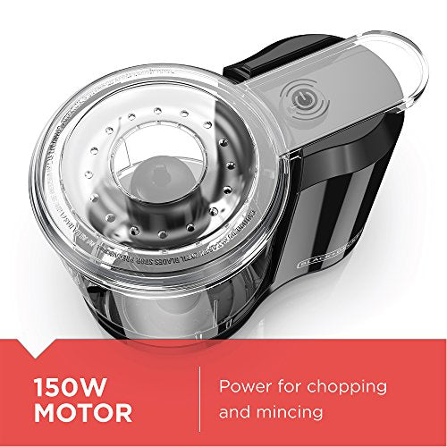 BLACK DECKER 1.5-CUP 1-TOUCH ELECTRIC FOOD CHOPPER - BLACK - Like New