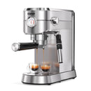 GEVI ESPRESSO MACHINE 20 BAR AUTO MILK FROTHER STEAM WAND ECMA0 - IVORY SILVER - Like New