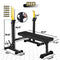 CANPA Olympic Weight Bench Squat Rack Workout Bench Adjustable Barbell - Black - Like New