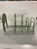 CUISINEL HEAVY DUTY PAN ORGANIZER, EXTRA LARGE 5 TIER RACK - GREEN - Like New