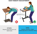 MPETAPT 28" Mobile Standing Desk, Adjustable, Lockable Wheels B0B291WT18 - Brand New