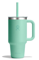 HYDRO FLASK TRAVEL TUMBLER, LID STRAW INSULATED, 32OZ - MERMAID GREEN - Brand New