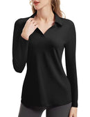 FKEEP WOMEN'S TENNIS GOLF SHIRT LONG SLEEVED TOP SPORT ACTIVEWEAR V-NECK - M - Brand New