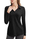 FKEEP WOMEN'S TENNIS GOLF SHIRT LONG SLEEVED TOP SPORT ACTIVEWEAR V-NECK - L - Brand New