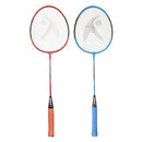 HIPKOO SPORTS STAR ALUMINUM BADMINTON SET (2 WIDE & 3 SHUTTLECOCKS) - RED/BLUE - Like New
