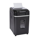 AMAZON BASICS 200-SHEET AUTO FEED MICRO-CUT PAPER SHREDDER AU220MA - BLACK - Like New