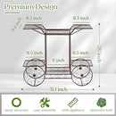 SORBUS GARDEN CART STAND FLOWER POT PLANT HOLDER 6 TIERS PARISIAN BRONZE - Like New