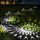 ORNESIGN ULTRA BRIGHT SOLAR LIGHTS OUTDOOR WATERPROOF 8 PACK, COOL WHITE LIGHTS New