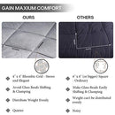 WarmHug Weighted Blanket King Size 30 lbs 86" x 92" for Couples Adults - Grey - Brand New