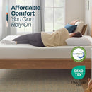 LINENSPA 8 INCH GEL MEMORY FOAM MATTRESS - MEDIUM FEEL - QUEEN - WHITE - Brand New