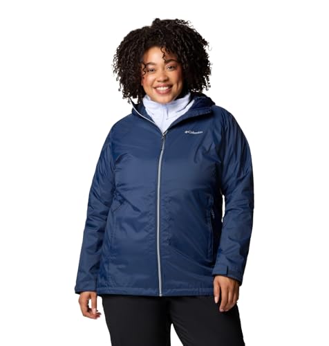 WL7995 Columbia Women's Switchback II Lined Long Jacket Collegiate Navy M - Brand New
