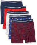 AMAZON ESSENTIALS MENS UNDERWEAR BOXER BRIEFS 5PK MEDIUMS ASSORTED PRINTS - Brand New