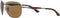Ray-Ban Men's RB3519 Aviator Brown Lenses Matte Gunmetal Frame Sunglasses - Like New