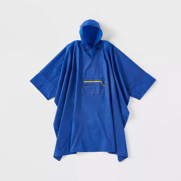 EMBARK PEVA PULL-ON PONCHO - BLUE - Like New