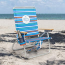 TOMMY BAHAMA 4-POSITION EXTENDED SEAT HEIGHT BEACH CHAIR SC602TBBP-2466B-1 - Like New