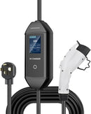 MEGAWISE PORTABLE EV CHARGER, 32A LEVEL 2 ELECTRIC VEHICLE CHARGER - BLACK - Like New