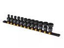 DEWALT DWMT45450 12PC SAE 3/8 IN DRIVE UNIVERSAL IMPACT SOCKET - BLACK - Like New
