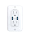 ANKER POWEREXTEND USB WALL OUTLET 2 AC OUTLETS A9321 - WHITE - Like New