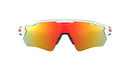OAKLEY RADAR EV PATH SHIELD POLISHED WHITE FRAME, FIRE IRIDIUM LENSES - Like New