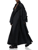 maison blanche All Gender Long Sleeve Trench-Coat, Black, Size 4 - Brand New