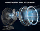 GRANDFAST 10000mAh Rechargeable Clip On Fan - Black - Like New