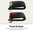 SCHWINN QUICK WRAP BIKE REAR LIGHT TOOL FREE BRIGHTNESS SW79070A - BLACK - Brand New