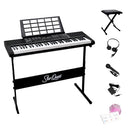 StarQuest SQ-KB61KEP 61-Key Keyboard Digital Stand & Bench, Voice, Headphones - Brand New