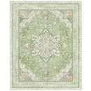 MARSAIL 8X10 MACHINE WASHABLE AREA RUG, SOFT & SLIP-RESISTANT - GREEN - Like New